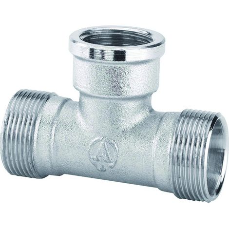 RACCORDO A T FEMMINA IN OTTONE CROMATO 3/4" M 24X19 ARTECLIMA S.R.L.