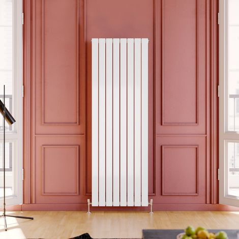 ELEGANT Vertical Radiator Single Flat Panel 1800x608mm Designer White Radiator (1/5)