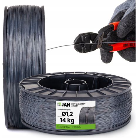 Fil de ligature de renfort recuit, diamètre 1,2 mm, bobine de 14 kg (1/5)