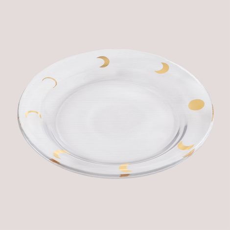 SKLUM Pack mit 4 Desserttellern aus Glas Exton                   Transparent                