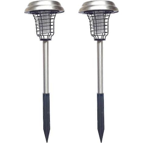 Lot de 2 lampes solaires anti-insectes LED pour une utilisation intérieure et extérieure (1/5)