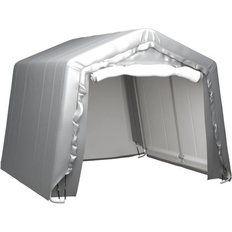 Tente de rangement polyvalente pour extérieur 300x300 cm Acier Gris -98812 (1/5)