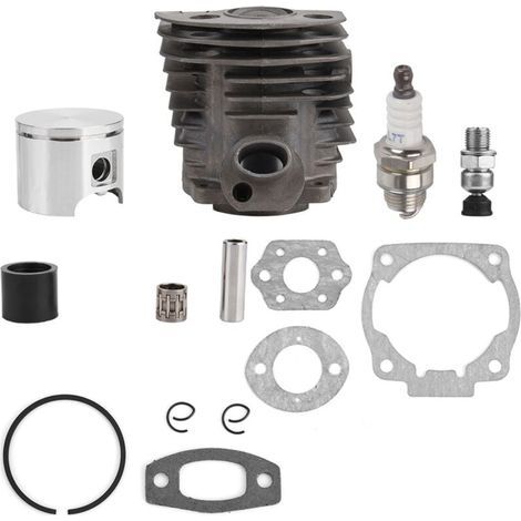 Cylindre-piston 46 mm avec kit de joints, pour moteurs Husqvarna 50, 51 et 55 Rancher Nikasil (1/5)