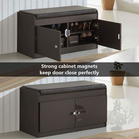 Loquet Magnetique, 12 Pièces Aimants loqueteaux magnétiques Placard Aimant Puissant Robuste Jusqu'à 6kg, Pour Tiroirs Porte de Douche Aimanté Armoire Placard, Cabinet, Meubles (45mm-12pc)--