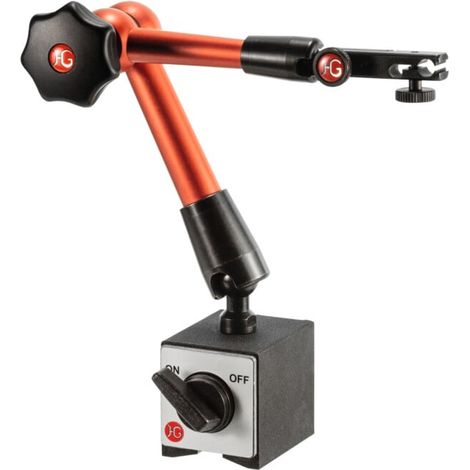 HG Support de comparateur magnétique mécanique, Rayon d'action: 280 mm