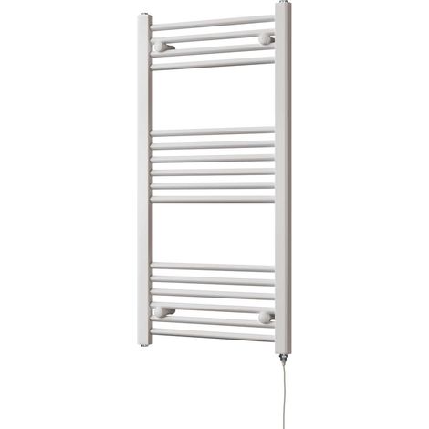 Zennor - White Electric Towel Rail H1000mm x W500mm Straight 400w Standard (1/3)