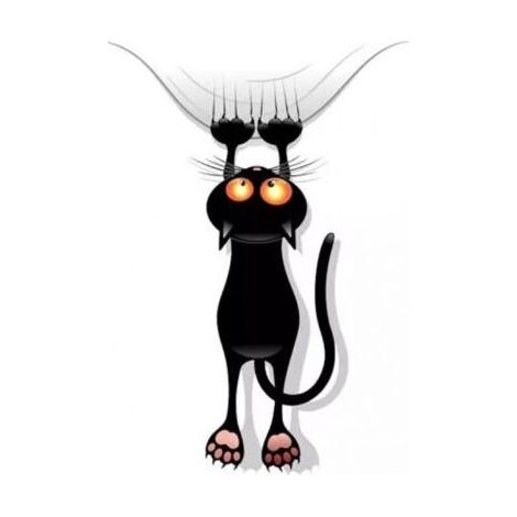 Chat À Gratter Escalade Voiture Autocollants et Décalques Drôle Mignon Porte De La Voiture Porte Pare-Chocs Voiture Style Stylo Vinyle (1/4)