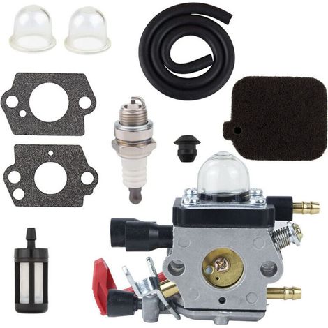 Per kit carburatore STIHL BG50 BG55, adatto per tosaerba con carburatore BG45 BG85 4229-120-0650, fornito con guarnizione, filtro candela (1/4)