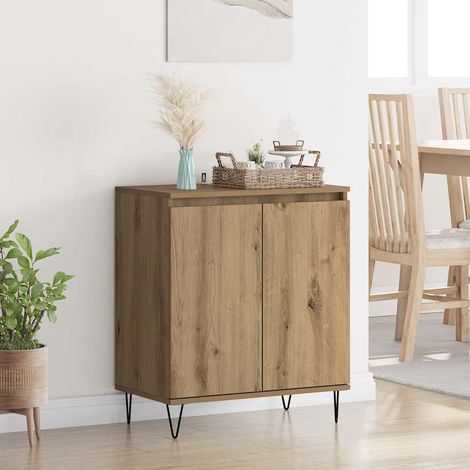 Buffet-Meuble de rangement Chêne artisanal 60 x 35 x 70 cm Bois d'ingénierie 973690 (1/5)