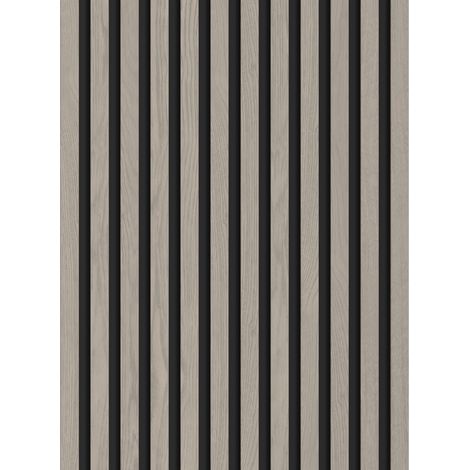 Mexen Lam-B muestra de lamas de pared 275 x 30 cm, tablero HDF 4 mm, chapa t茅cnica, Roble Ceniza - S100-005-S (1/5)