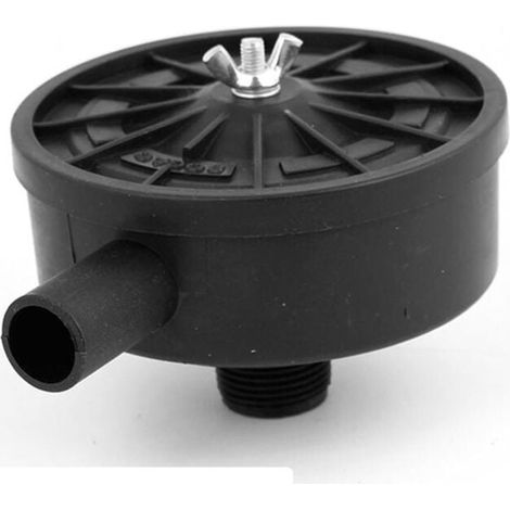 Filtre à air silencieux pour compresseur – Filetage extérieur de 20 mm – Couleur noire