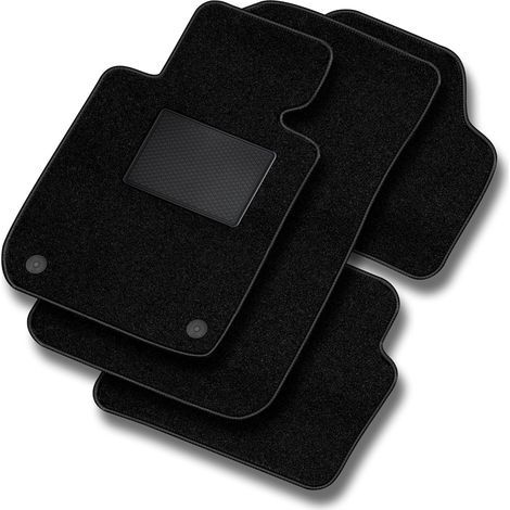 Velour Floor Mats for Renault Captur II 2020 Crossover, Black, 4.5mm Thick, Secure Fastening (1/5)