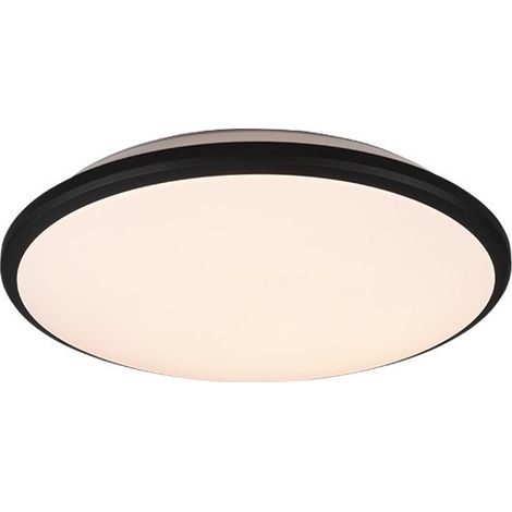 Plafonnier Rond Applique Moderne Led Gradateur Limbus Noir Trio Lighting (1/4)