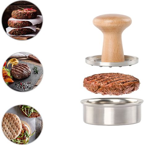 Presse à viande en acier inoxydable, moule à burger farci, presse à steak haché (1/5)