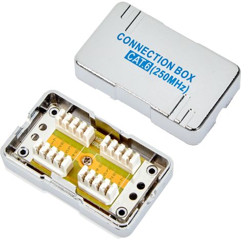 Digitus DN93903 Scatola di Connessione Schermata per Spezzoni Cavi Rete Cat.6 (1/4)