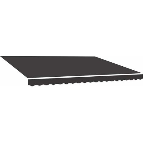 Maison Exclusive - Tessuto di Ricambio Tenda da Sole Antracite 5x3,5 m (1/5)