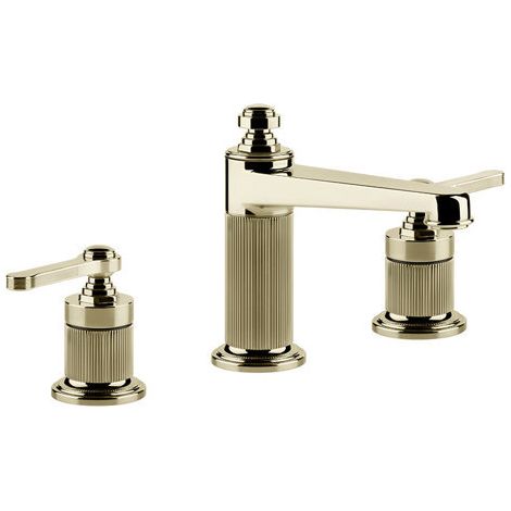 Gessi Venti20, robinetterie de lavabo à 3 trous, saillie 134mm,