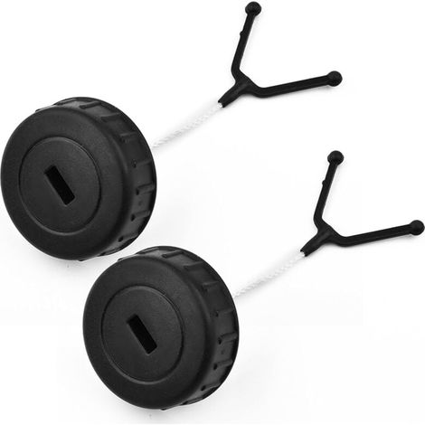 Kit de couvercles de réservoir de Carburant, 2 pièces, for tronçonneuses STIHL, MS170 MS180, Accessoire de Remplacement, Couvercle d'huile de réservoir de Carburant, pièces de Rechange Bouchon (1/4)