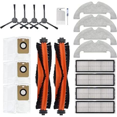 pour Dreame Bot L10 plus Accessoires pour Aspirateur Brosse Principale Brosse LatéRale Sac à PoussièRe Filtres de Rechange (1/4)