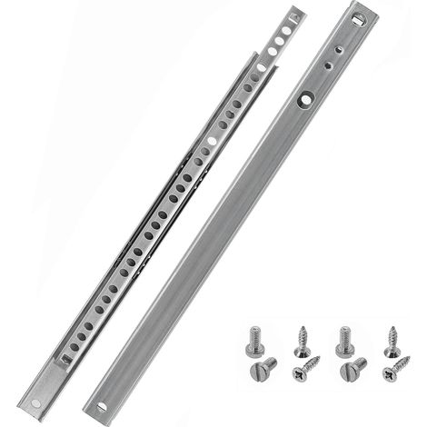 Rails de tiroir à rainure 27 mm Longueur 310 mm 1 paire pour tiroir Système (1/5)