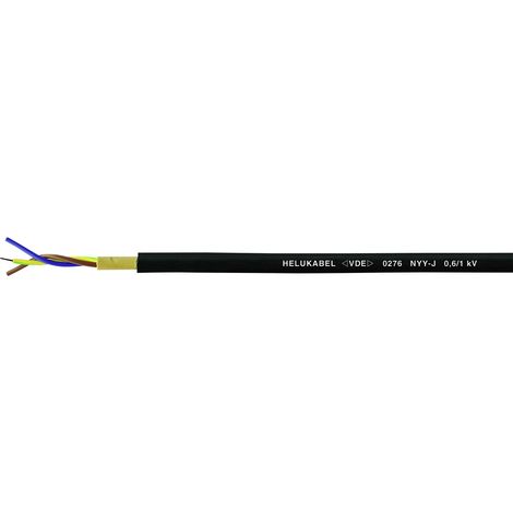 HELU 32023 Erdkabel NYY-J 3 G 1.5 mm² Schwarz 50 m