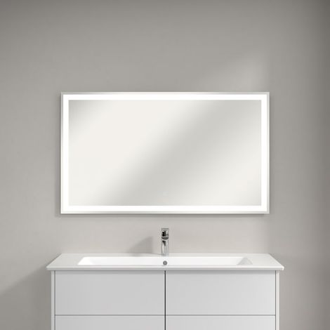 Villeroy & Boch Finero Badspiegel 120 x 70 cm mit umlaufendem LED-Lichtband (1/5)