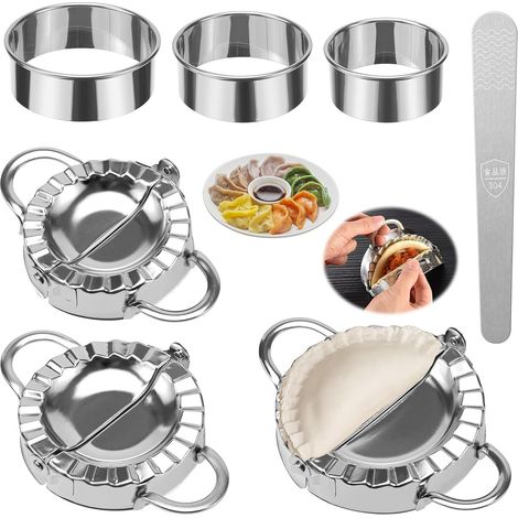 7 Pièces laminoir patisserie,ravioli machine,moule ravioli,moule à dumplings,ustensiles de cuisine inox