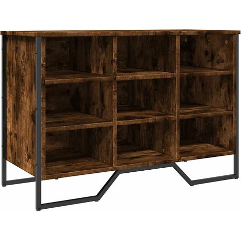 Maison Exclusive - Scarpiera Rovere Fumo 90x38x61,5 cm in Truciolato
