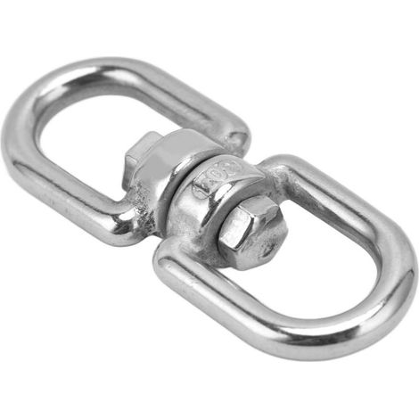 Anneau de verrouillage rotatif œil à œil en acier inoxydable 304 résistant à la corrosion, connecteurs pour porte-clés, balançoires, chaises suspendues, M6 (1/5)