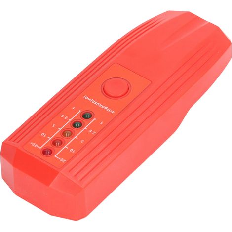 Testeur de force électromotrice (FEM) avec indicateur LED couleur, détecteur de rayonnement électromagnétique, 50-60 Hz, rouge (1/5)