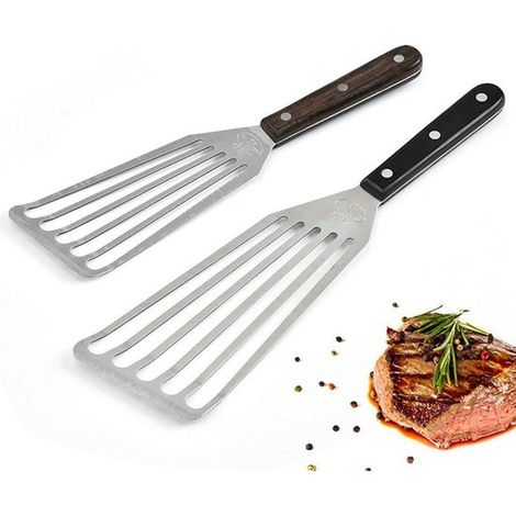 Ensemble de spatules - Acier inoxydable - 2 pièces (1/5)
