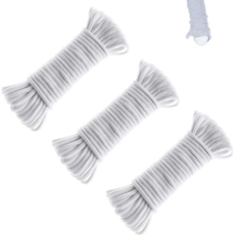 ZOLGINAH 45m 6mm Cordón de mecha capilar de riego automático Cuerda de riego automático para plantas de vacaciones Mecha hidropónica de bricolaje Sistema de riego automático Dispositivo en maceta (1/5)