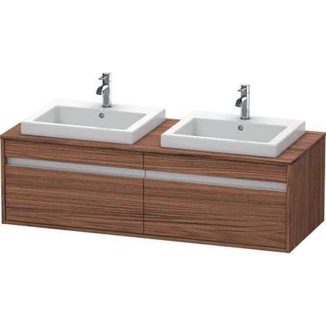 Mueble bajo lavabo KETHO 550x1400x426mm nogal oscuro
