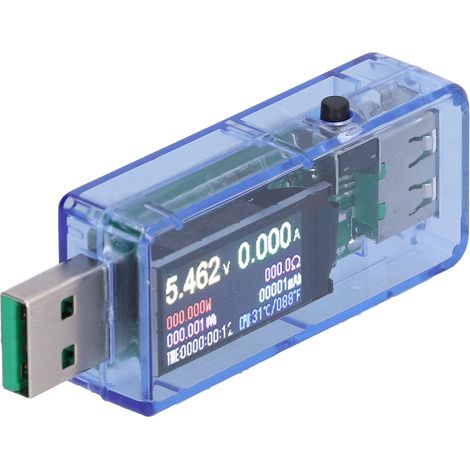 Chargeur USB Doctor avec affichage multi-interface, mesure de temps, calibrage doux et moniteur de puissance USB (1/5)