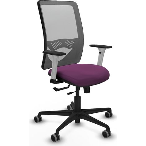 Chaise de bureau piqueras y crespo Zulema blanc soutien lombaire ajustable (1/2)