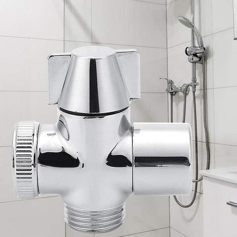 Aérateur de robinet monotrou pour pot de légumes, distributeur d'eau à une entrée et deux sorties, distributeur d'eau double à vanne rotative de 4 minutes (1/5)