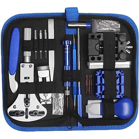 Kit de réparation de montre, outils d'horloger, lien de sangle, ouvre-support de boîtier arrière, ensemble d'outils de goupille de barre à ressort 185 pièces