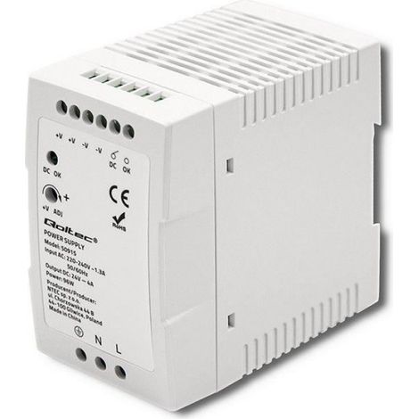 Alimentation Secteur Rail DIN - 24 V - 4 A - 96 W - Version Slim (1/4)