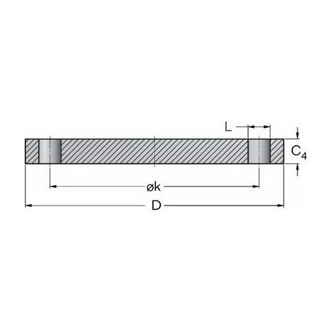 Blindflansch EN1092-1 Typ05, PN6, DN150 Wkst-Nr. 1.0038 - 7738320938 von Buderus