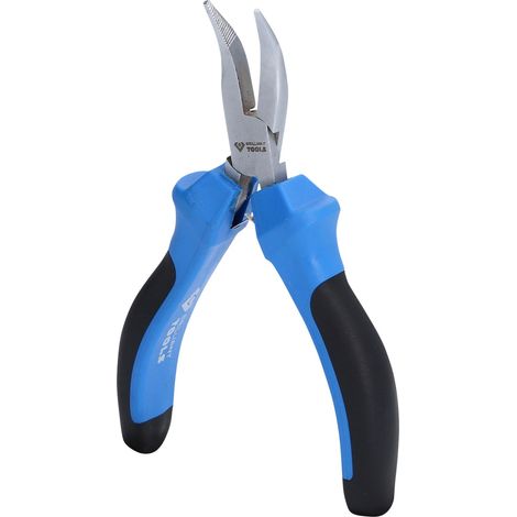 Brilliant Tools Feinmechanik-Flachrundzange, gebogen (1/5)