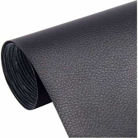 Patchs en cuir autocollants 5 pièces, cuir artificiel résistant aux frottements, auto-adhésifs, 20 x 30 cm noir, réparation pour sièges de voiture et canapés (1/5)