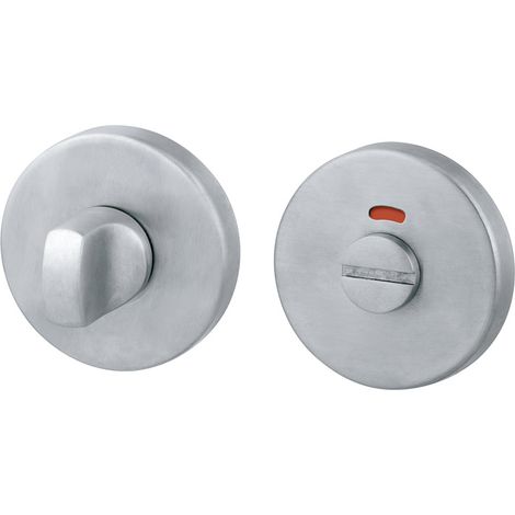 Domar Muletilla + desbloqueo Con Indicador Roseta Inox Mate (1/2)