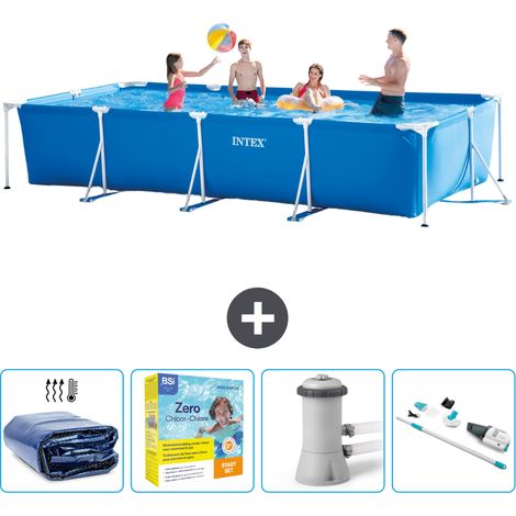 Intex Piscine Tubulaire Rectangulaire - 450x220x84 cm - 5-pièces SCB12 (1/5)