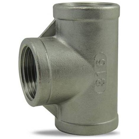 Té égal femelle/femelle/femelle en inox 316 1/4'' (1/2)
