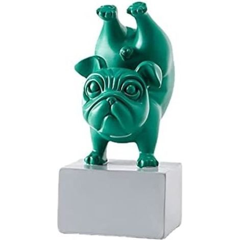 Statue - French Bulldog - Resin - 14 x 9.9 x 22.9 cm - Home Decor - Contemporary Style