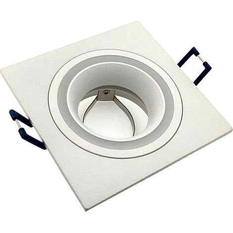 Faretto da incasso quadrato bianco GU10 Claro IdeaLED ID-1005 (1/2)
