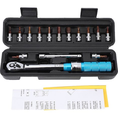 Clé dynamométrique à fenêtre 1/4 – Couple 2-24 Nm – Précision 4% – Poignée antidérapante – Outil de réparation vélo (1/5)