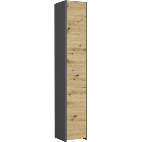 Badezimmerschrank Anthrazit Mix Artisan, 30 x 30 cm - Modern L-23