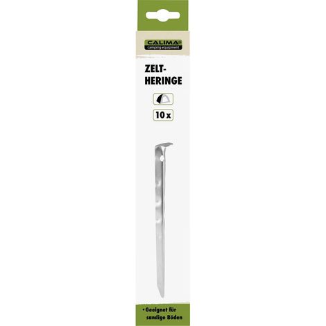 Calima 46019 Picchetto per tenda 225 mm x 15 mm x 15 mm 10 pz. (1/3)