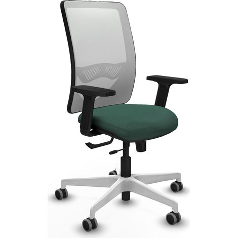 Chaise ergonomique piqueras y crespo Zulema blanc soutien lombaire (1/2)